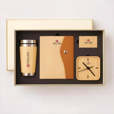 Buy Bamboo Bliss 4-in-1 Gift Set in bulk for Corporate Gifting | Corporate Gyft