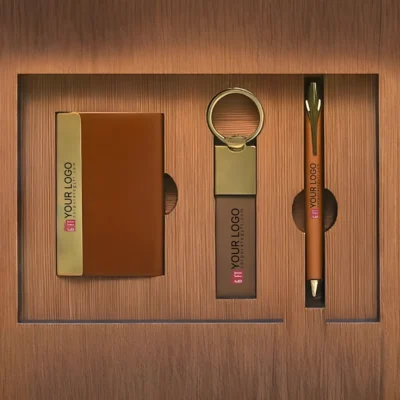 Buy Brown and Gold Signature Gift Box in bulk for Corporate Gifting | Corporate Gyft