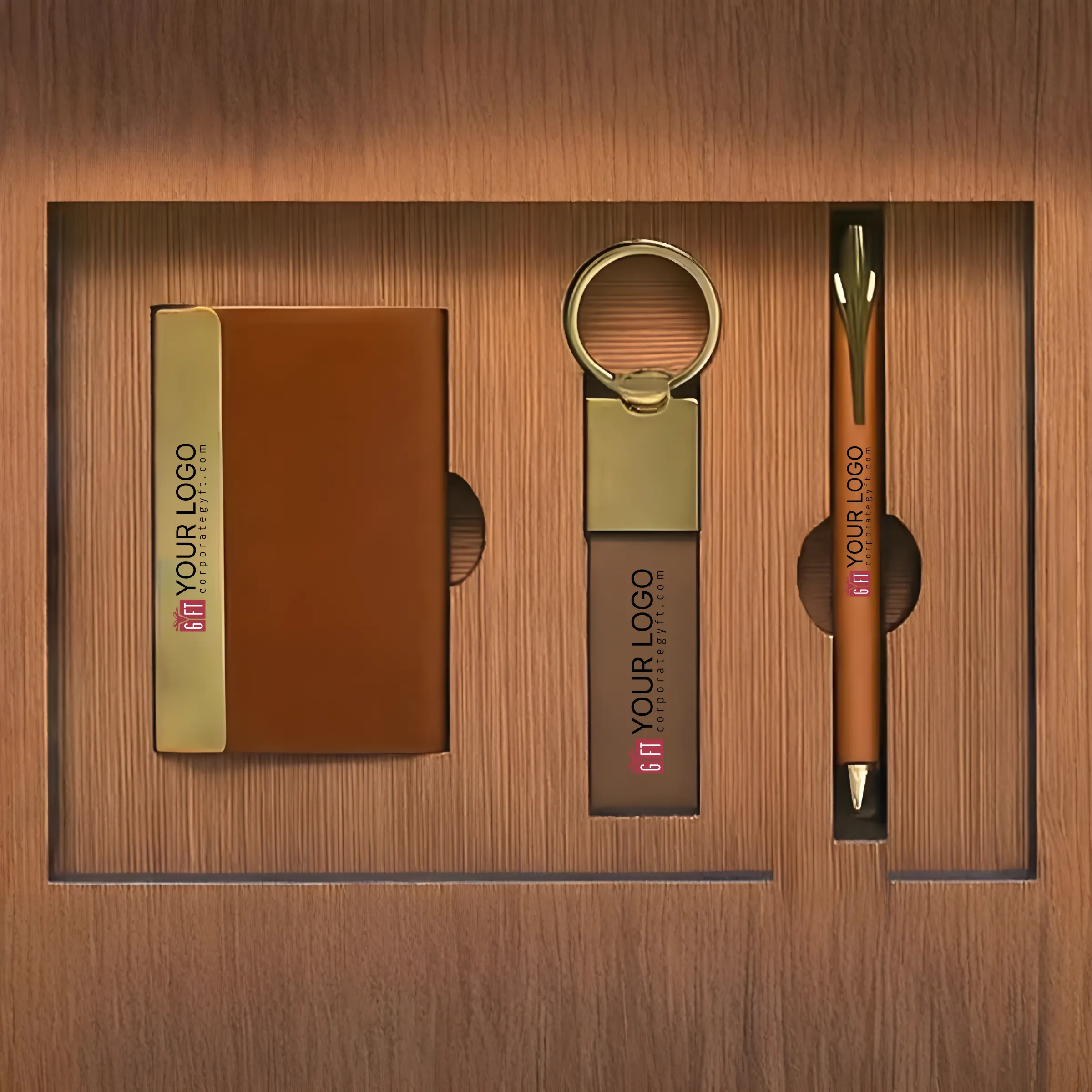 Brown and Gold Signature Gift Box Buy Brown and Gold Signature Gift Box in bulk for Corporate Gifting | Corporate Gyft