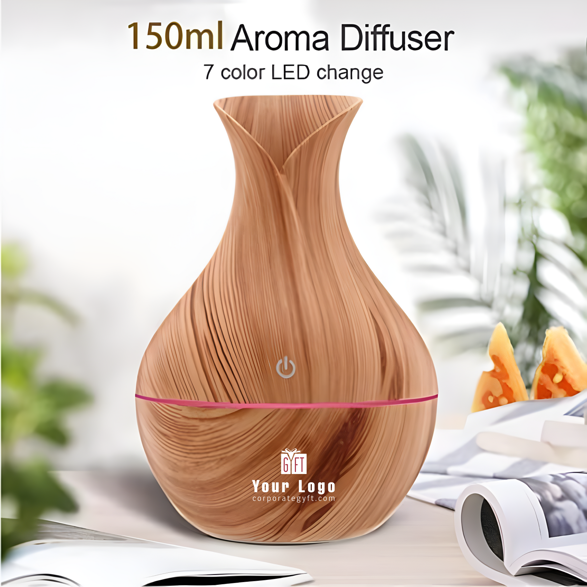 Corevia Vase-Style Aroma Diffuser Brown Buy Corevia Vase-Style Aroma Diffuser Brown in bulk for Corporate Gifting | Corporate Gyft