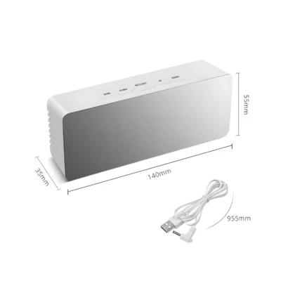 Buy Edgy Mirror LED Clock in bulk for Corporate Gifting | Corporate Gyft