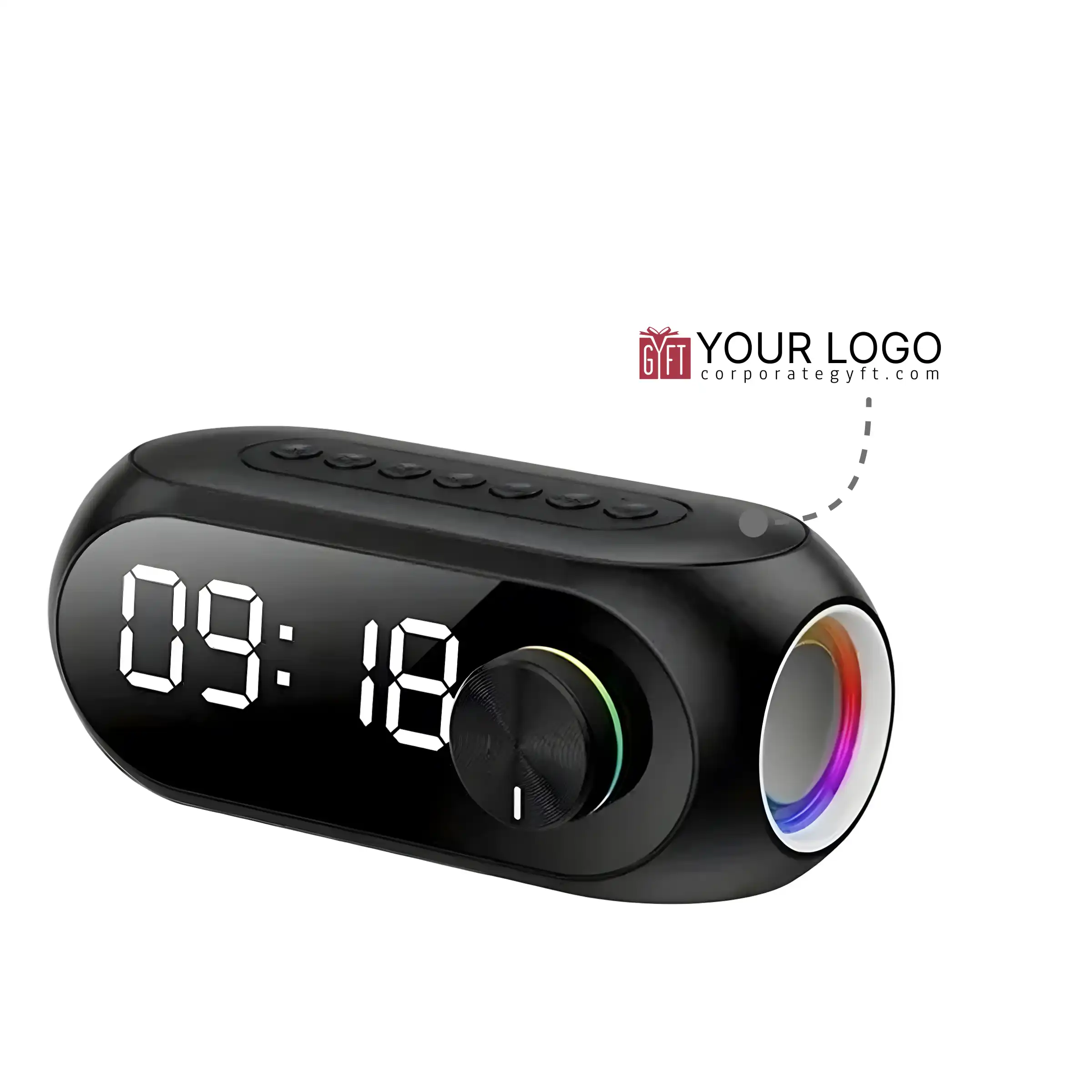 GlowBeat Clock with Bluetooth Speaker Buy GlowBeat Clock with Bluetooth Speaker in bulk for Corporate Gifting | Corporate Gyft