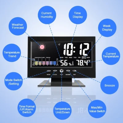 Buy Netryx Weather and Time Display Clock in bulk for Corporate Gifting | Corporate Gyft