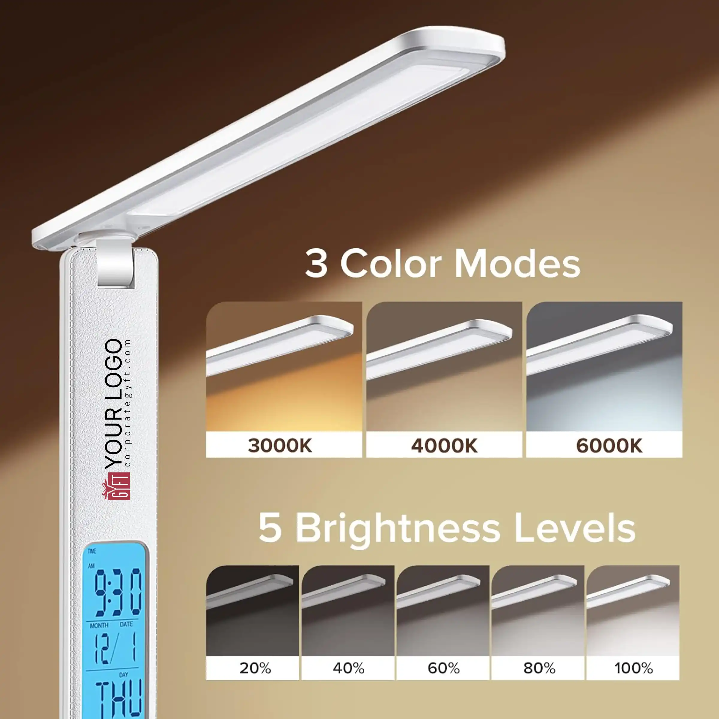 Nexora Desk Lamp with Wireless Charger - White Buy Nexora Desk Lamp with Wireless Charger - White in bulk for Corporate Gifting | Corporate Gyft