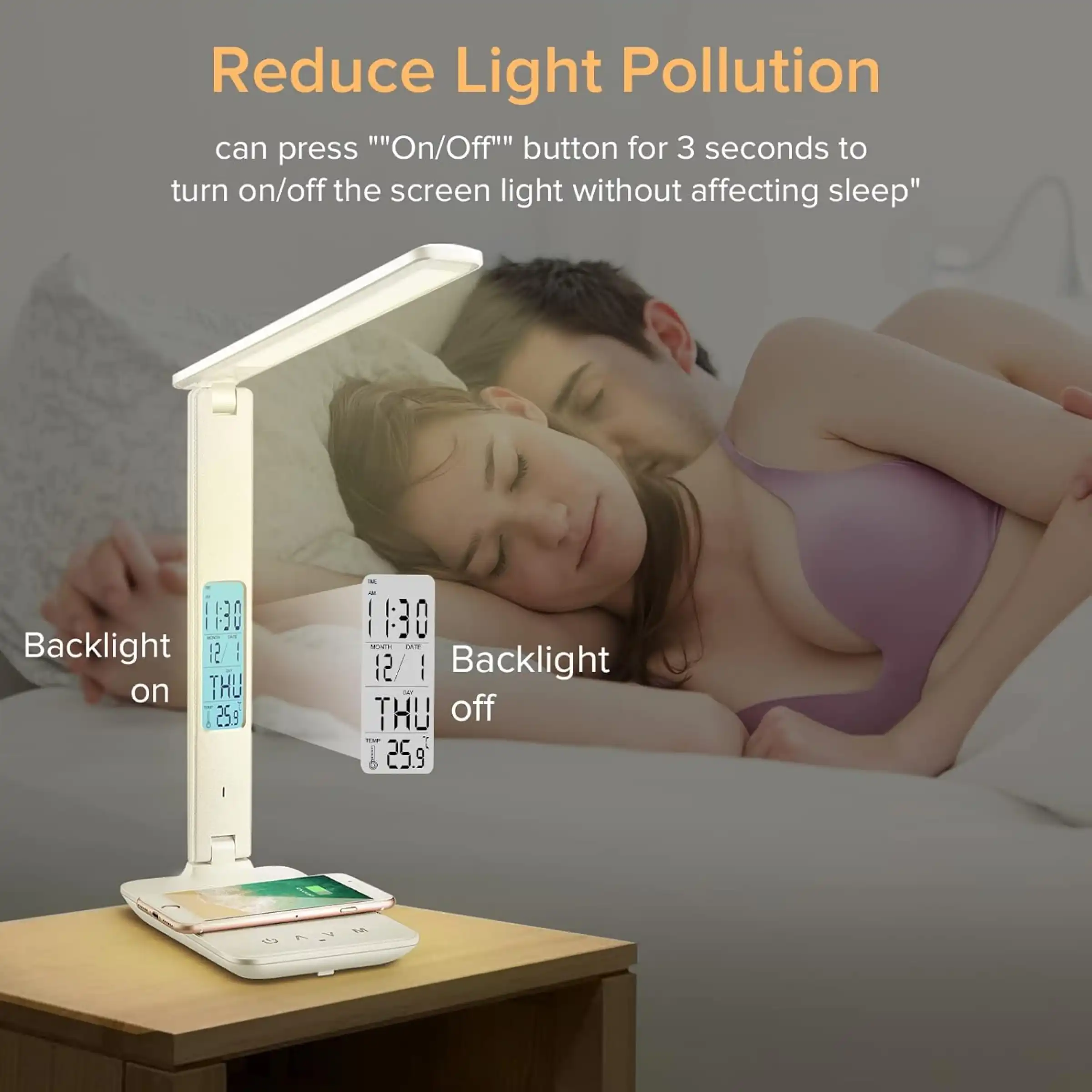 Nexora Desk Lamp with Wireless Charger - White Buy Nexora Desk Lamp with Wireless Charger - White in bulk for Corporate Gifting | Corporate Gyft