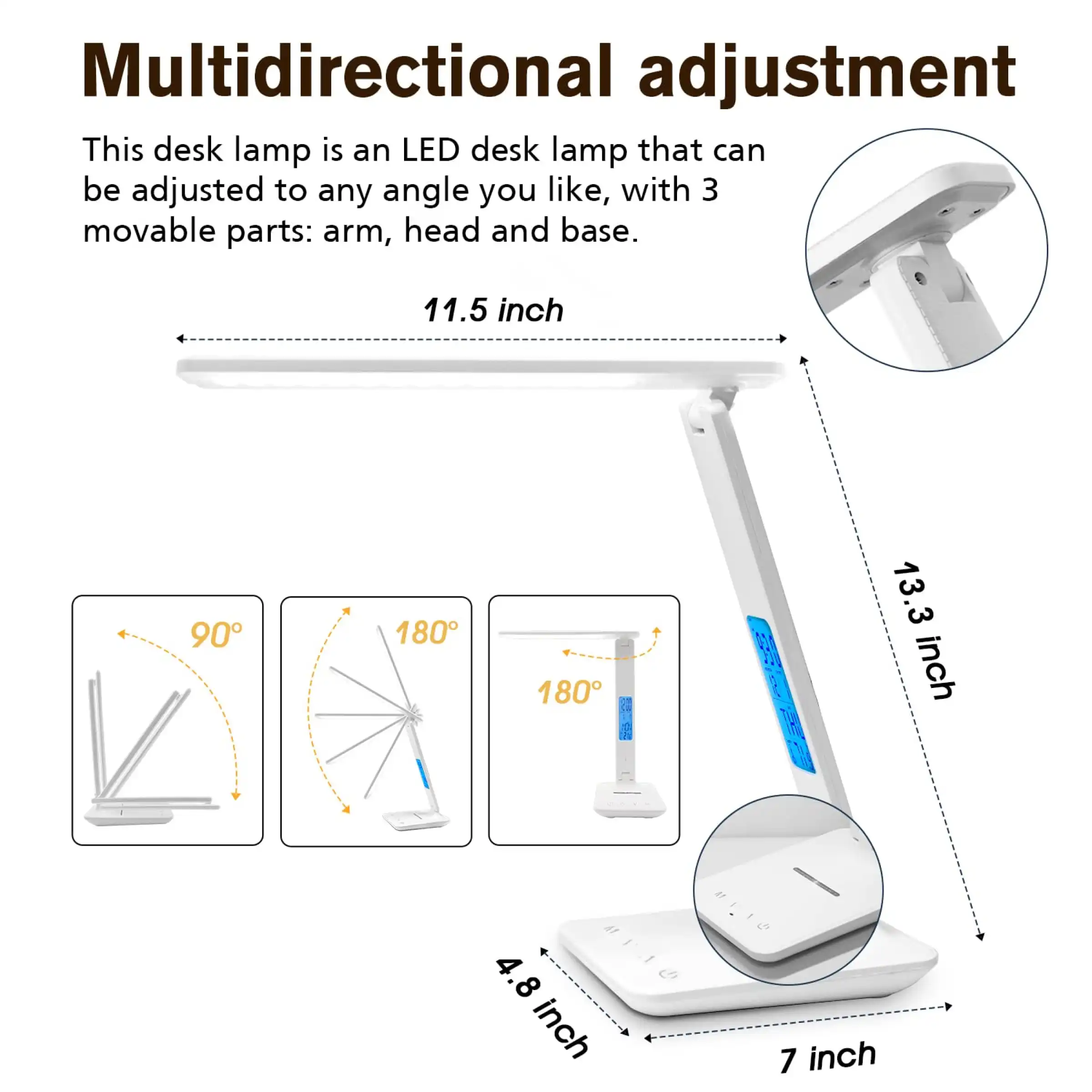 Nexora Desk Lamp with Wireless Charger - White Buy Nexora Desk Lamp with Wireless Charger - White in bulk for Corporate Gifting | Corporate Gyft
