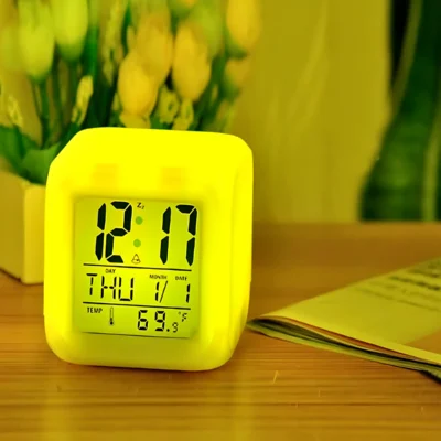 Buy Pixel Cube Digital Desk Clock in bulk for Corporate Gifting | Corporate Gyft