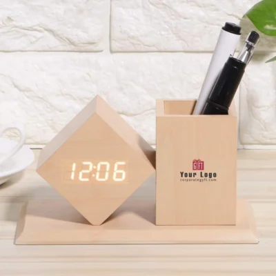 Buy Quantum Desk Clock with Storage in bulk for Corporate Gifting | Corporate Gyft