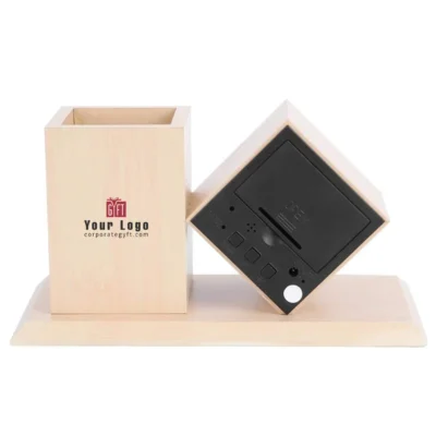 Buy Quantum Desk Clock with Storage in bulk for Corporate Gifting | Corporate Gyft