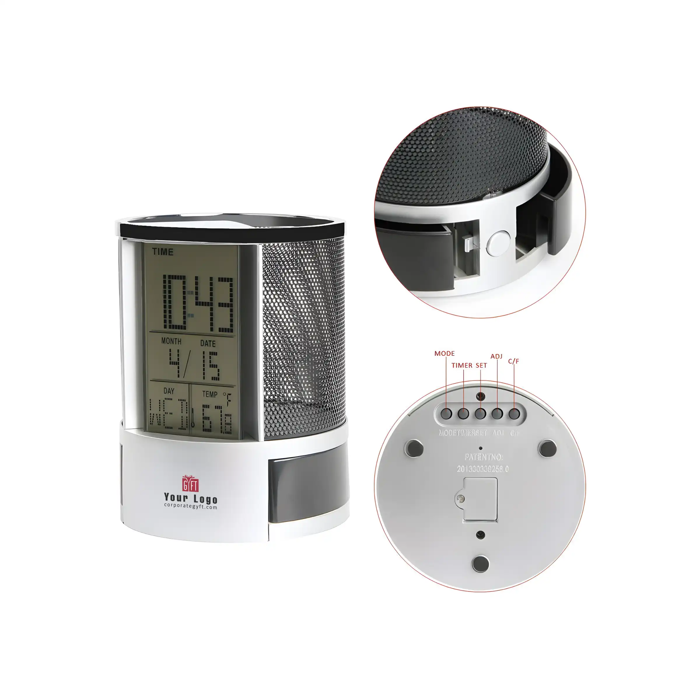 Vibe Desk Clock Organizer Buy Vibe Desk Clock Organizer in bulk for Corporate Gifting | Corporate Gyft