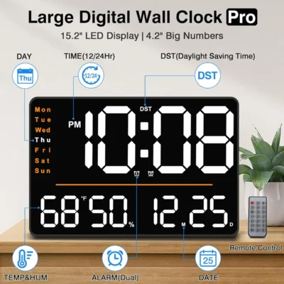Buy Spectra Large Digital LED Clock in bulk for Corporate Gifting | Corporate Gyft