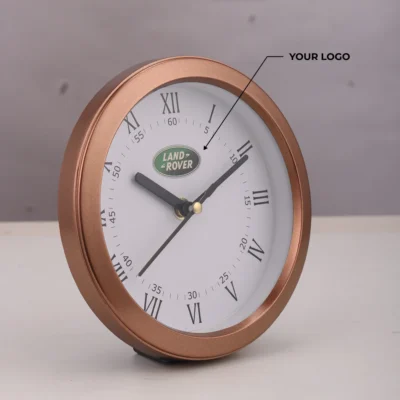 Buy Mini Table Clock - Brown in bulk for Corporate Gifting | Corporate Gyft
