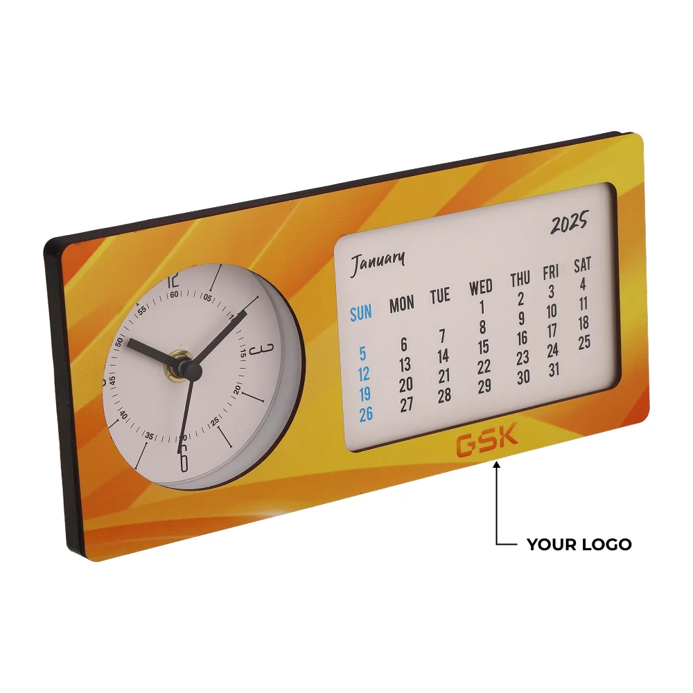 Modern Table Clock with Frame Buy Modern Table Clock with Frame in bulk for Corporate Gifting | Corporate Gyft
