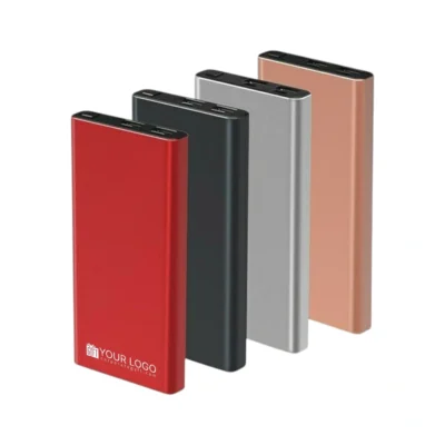 Buy 10000mAh Slim Portable Power Bank in bulk for Corporate Gifting | Corporate Gyft