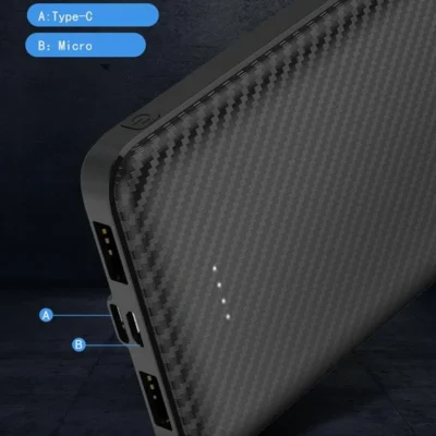 Buy Portable 10000 mAh Power Bank - Black in bulk for Corporate Gifting | Corporate Gyft