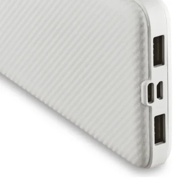 Buy Portable 10000 mAh Power Bank - White in bulk for Corporate Gifting | Corporate Gyft