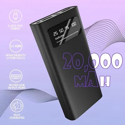 Buy Fast Charge 20,000 mAh Power Bank in bulk for Corporate Gifting | Corporate Gyft