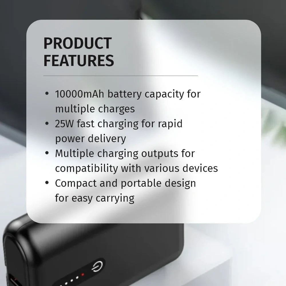 Multi-Utility 10000 mAH Pocket Power Bank Buy Multi-Utility 10000 mAH Pocket Power Bank in bulk for Corporate Gifting | Corporate Gyft