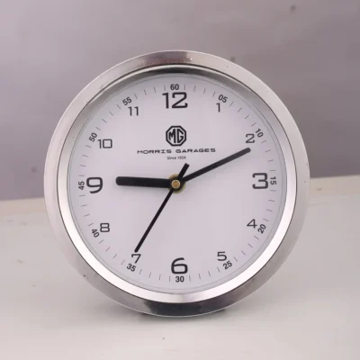 Buy Executive Table Clock - Silver in bulk for Corporate Gifting | Corporate Gyft