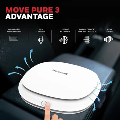 Buy Honeywell Move Pure 3 Car Air Purifier in bulk for Corporate Gifting | Corporate Gyft