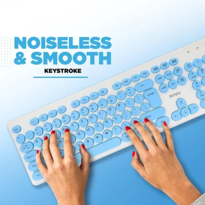 Buy Intex Classy Wired USB Keyboard - Blue in bulk for Corporate Gifting | Corporate Gyft