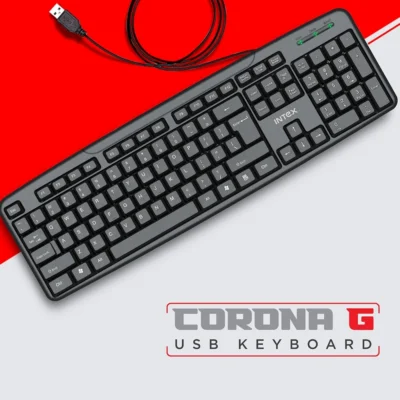 Buy Intex Corona G Wired USB Keyboard in bulk for Corporate Gifting | Corporate Gyft