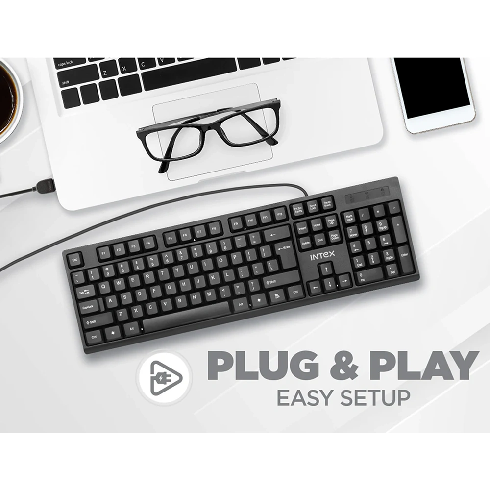 Intex Fury Wired Keyboard Buy Intex Fury Wired Keyboard in bulk for Corporate Gifting | Corporate Gyft