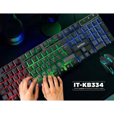 Buy Intex IT-KB334 Gaming Combo - Black in bulk for Corporate Gifting | Corporate Gyft