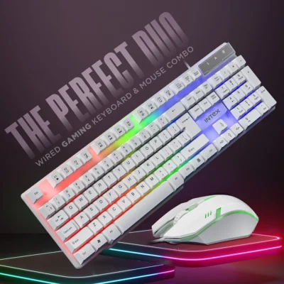 Buy Intex IT-KB334 Gaming Combo - White in bulk for Corporate Gifting | Corporate Gyft