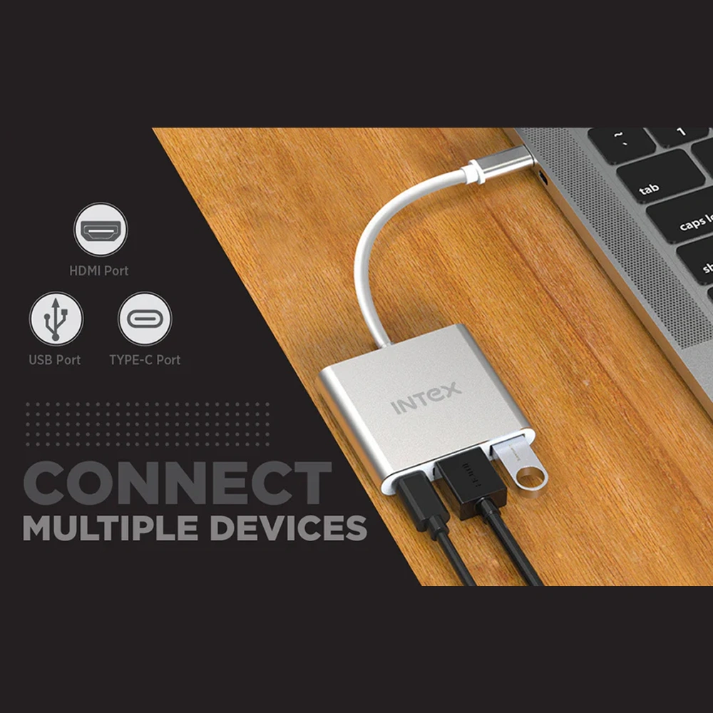 Intex Xtreme-100 Multiport USB Hub Buy Intex Xtreme-100 Multiport USB Hub in bulk for Corporate Gifting | Corporate Gyft