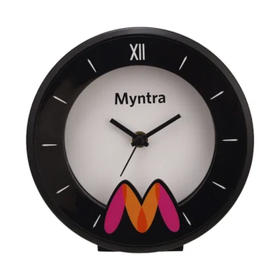 Buy MDF Cutout Table Clock - Black in bulk for Corporate Gifting | Corporate Gyft