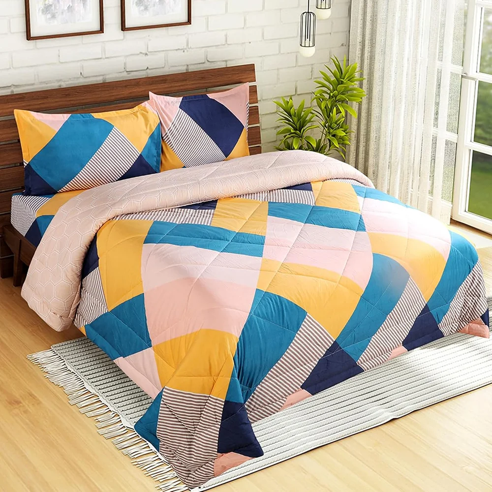 Monte Carlo Shubh Double Bed Comforter Set - 4pc Buy Monte Carlo Shubh Double Bed Comforter Set - 4pc in bulk for Corporate Gifting | Corporate Gyft