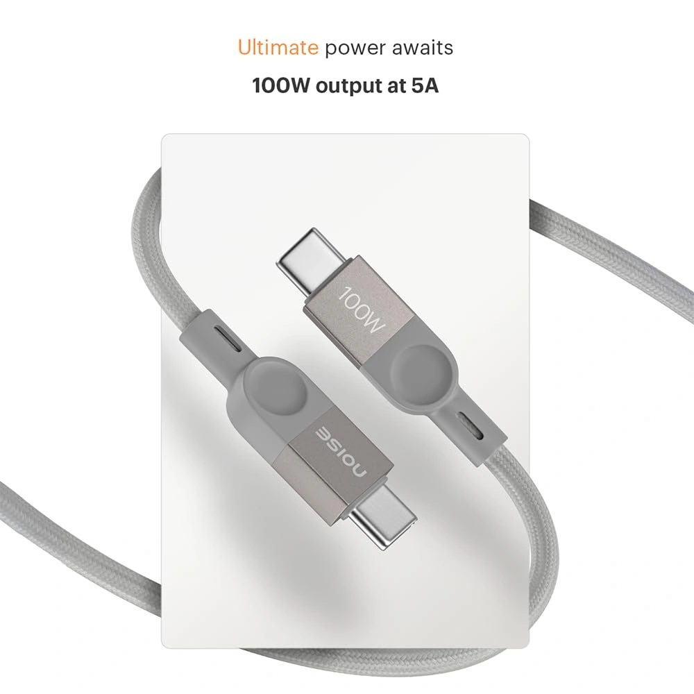 Noise 100W Braided Cable - Grey Buy Noise 100W Braided Cable - Grey in bulk for Corporate Gifting | Corporate Gyft