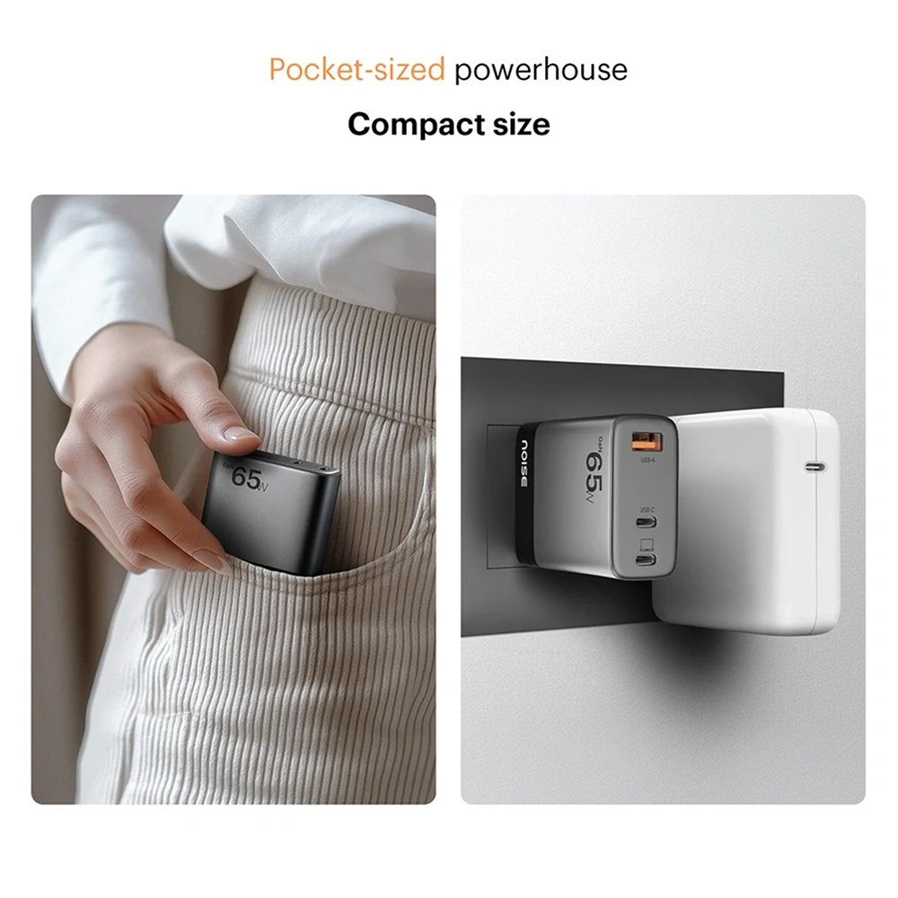 Noise GaN Charger - 65W Buy Noise GaN Charger - 65W in bulk for Corporate Gifting | Corporate Gyft