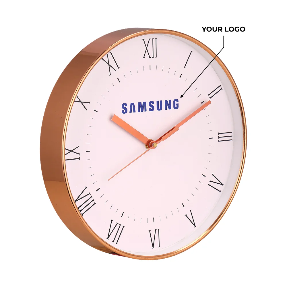 Signature Corporate Wall Clock - Brown Buy Signature Corporate Wall Clock - Brown in bulk for Corporate Gifting | Corporate Gyft
