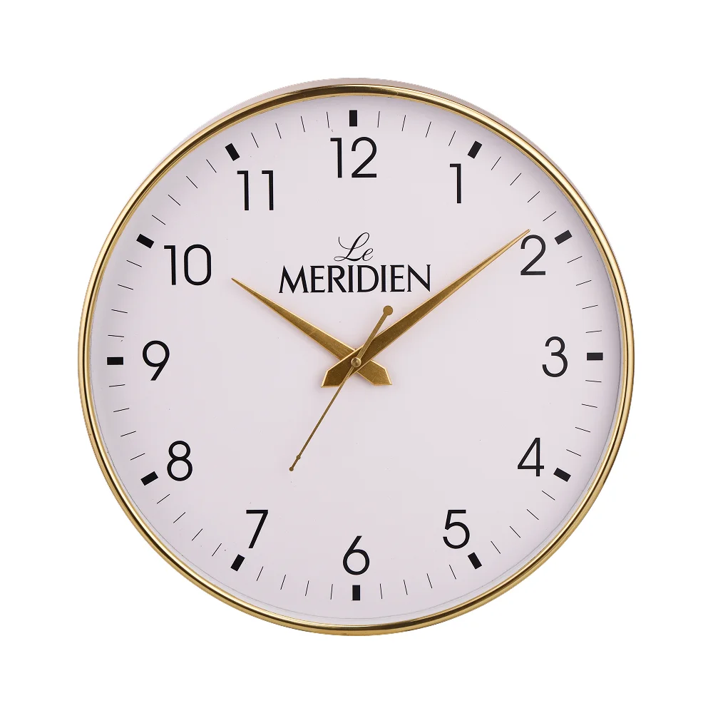 Minimal Analog Wall Clock - Golden Buy Minimal Analog Wall Clock - Golden in bulk for Corporate Gifting | Corporate Gyft
