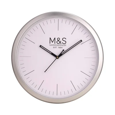Buy Premium Dial Wall Clock - Silver in bulk for Corporate Gifting | Corporate Gyft