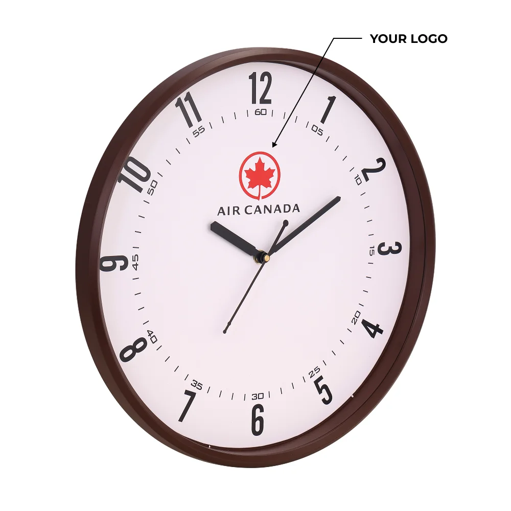 Luxe Analog Wall Clock - Brown Buy Luxe Analog Wall Clock - Brown in bulk for Corporate Gifting | Corporate Gyft
