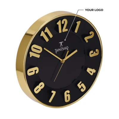 Buy Elite Round Display Clock - Golden in bulk for Corporate Gifting | Corporate Gyft