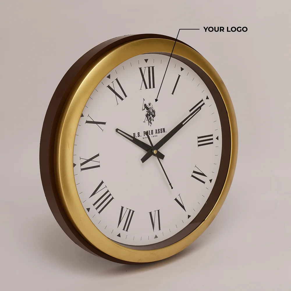 Signature Wall Clock - Gold Buy Signature Wall Clock - Gold in bulk for Corporate Gifting | Corporate Gyft
