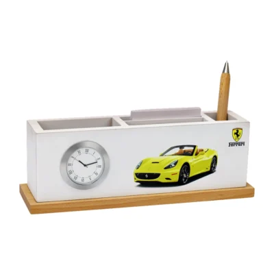 Buy Ferrari Theme Desk Clock in bulk for Corporate Gifting | Corporate Gyft