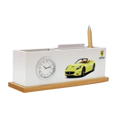 Buy Ferrari Theme Desk Clock in bulk for Corporate Gifting | Corporate Gyft