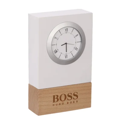 Buy Stylish Dual-Tone Table Clock in bulk for Corporate Gifting | Corporate Gyft