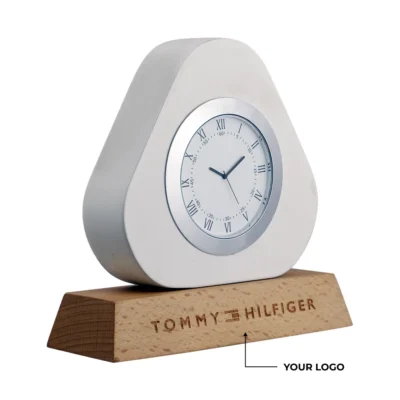 Buy Executive Wooden Table Clock in bulk for Corporate Gifting | Corporate Gyft