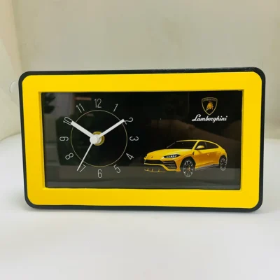 Buy Rectangular Desk Timepiece - Yellow in bulk for Corporate Gifting | Corporate Gyft