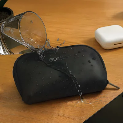 Buy Multi-Compartment Tech Pouch - Black in bulk for Corporate Gifting | Corporate Gyft