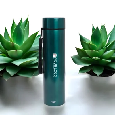 Buy Atom Premium Steel Bottle - Dark Green in bulk for Corporate Gifting | Corporate Gyft