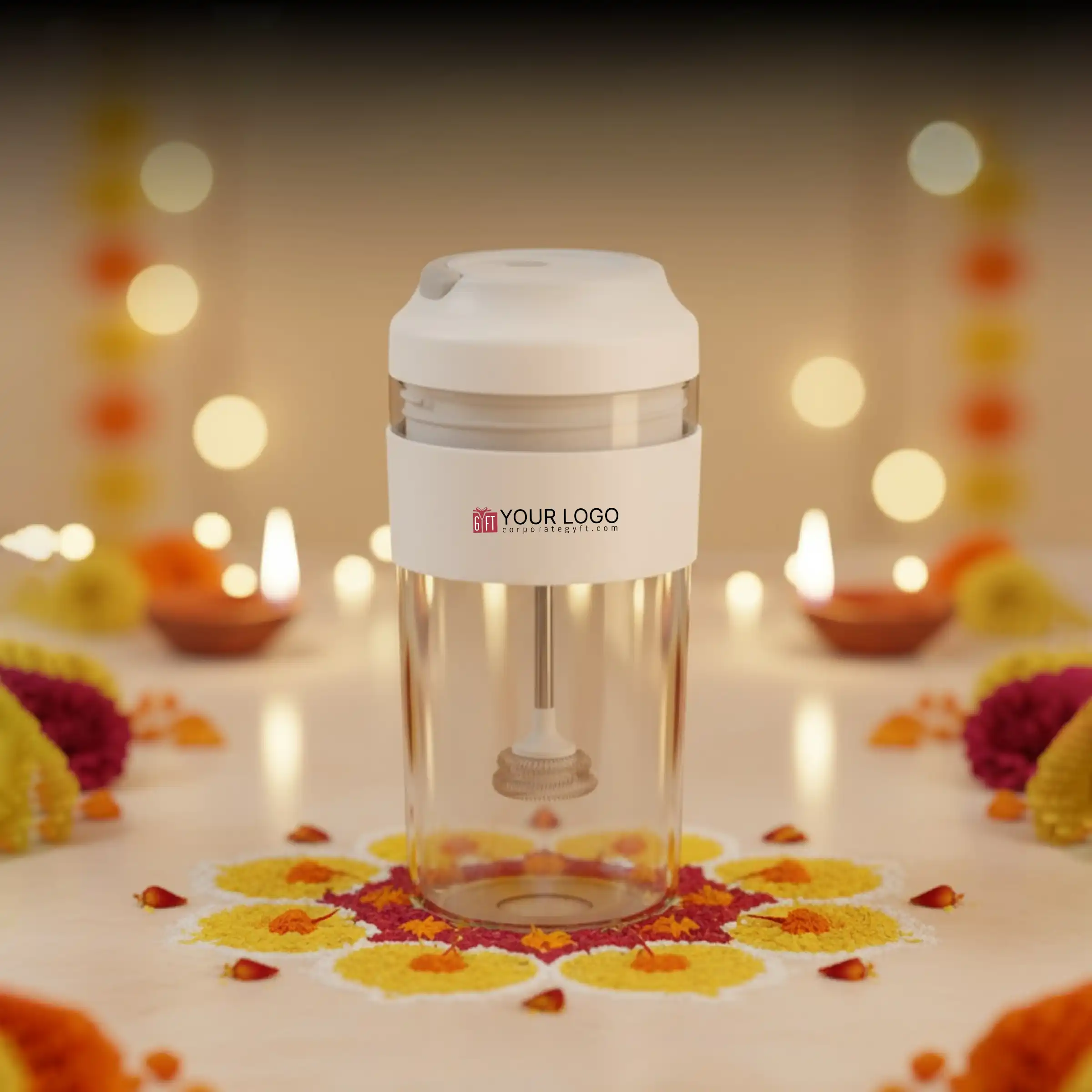 Brewster Portable Electric Frother Mug Buy Brewster Portable Electric Frother Mug in bulk for Corporate Gifting | Corporate Gyft