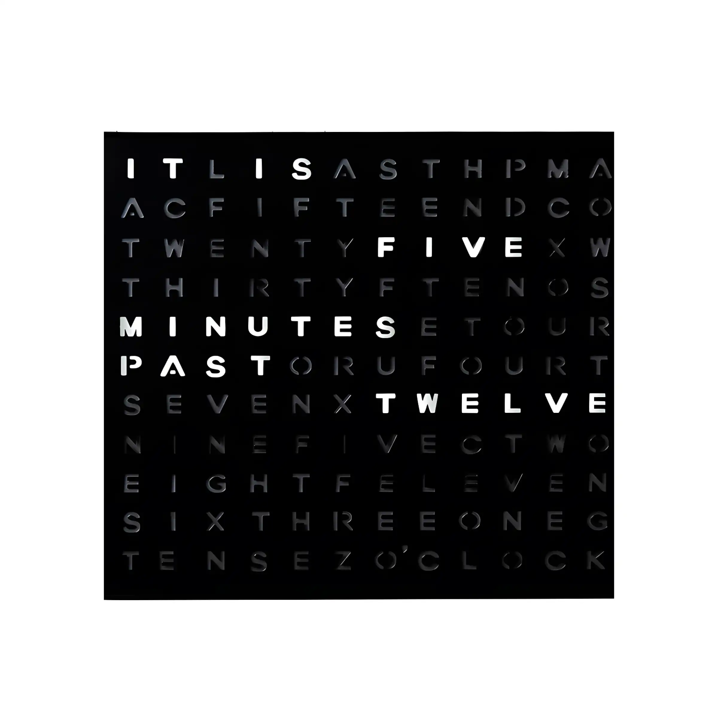 Minimalist LED Grid Word Clock Buy Minimalist LED Grid Word Clock in bulk for Corporate Gifting | Corporate Gyft