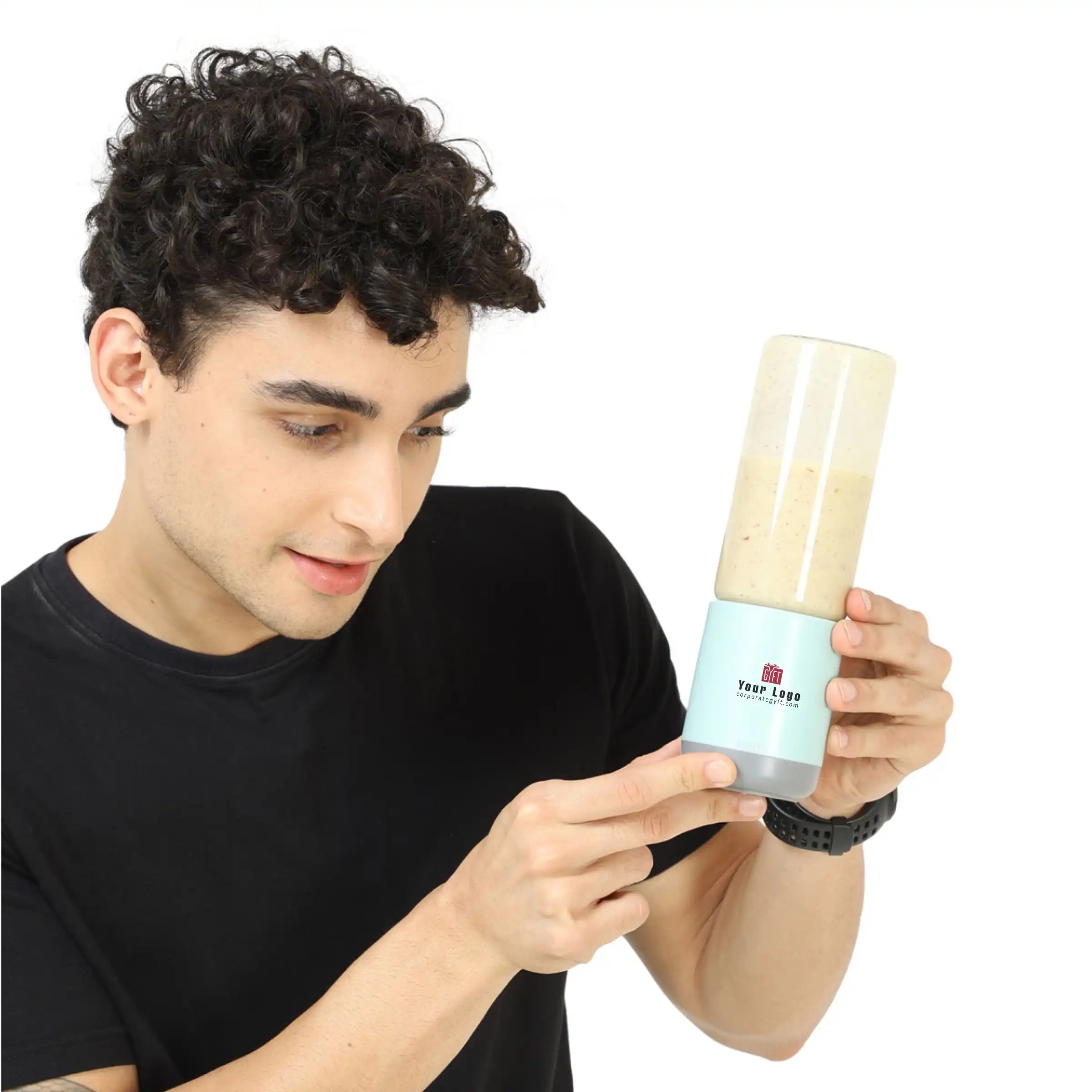 Ripple Rechargeable Juicer Blender - Sky Blue Buy Ripple Rechargeable Juicer Blender - Sky Blue in bulk for Corporate Gifting | Corporate Gyft